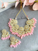 pink necklace set