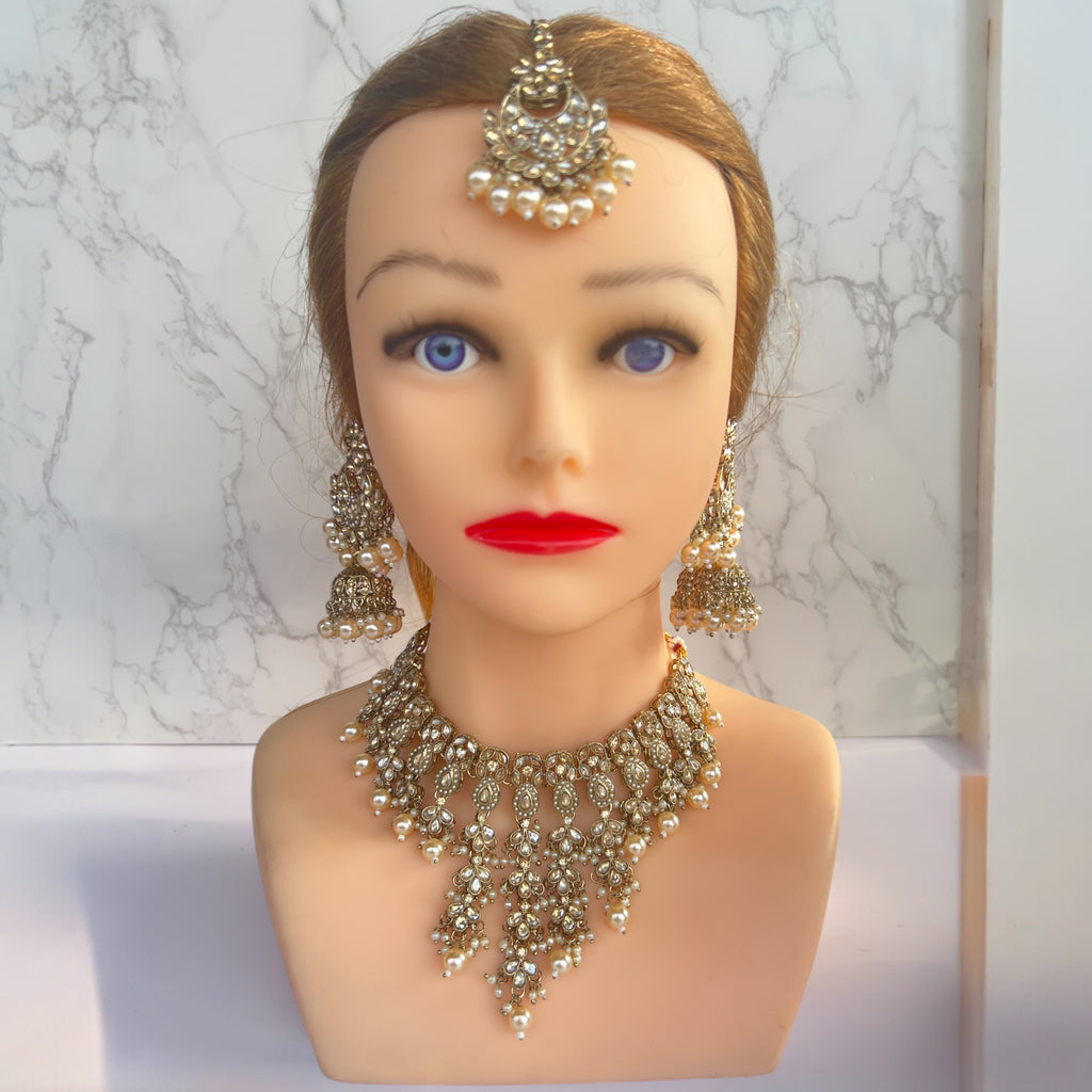 Indian gold necklace set
