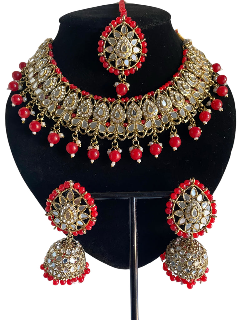 Red Asian Jewellery Set