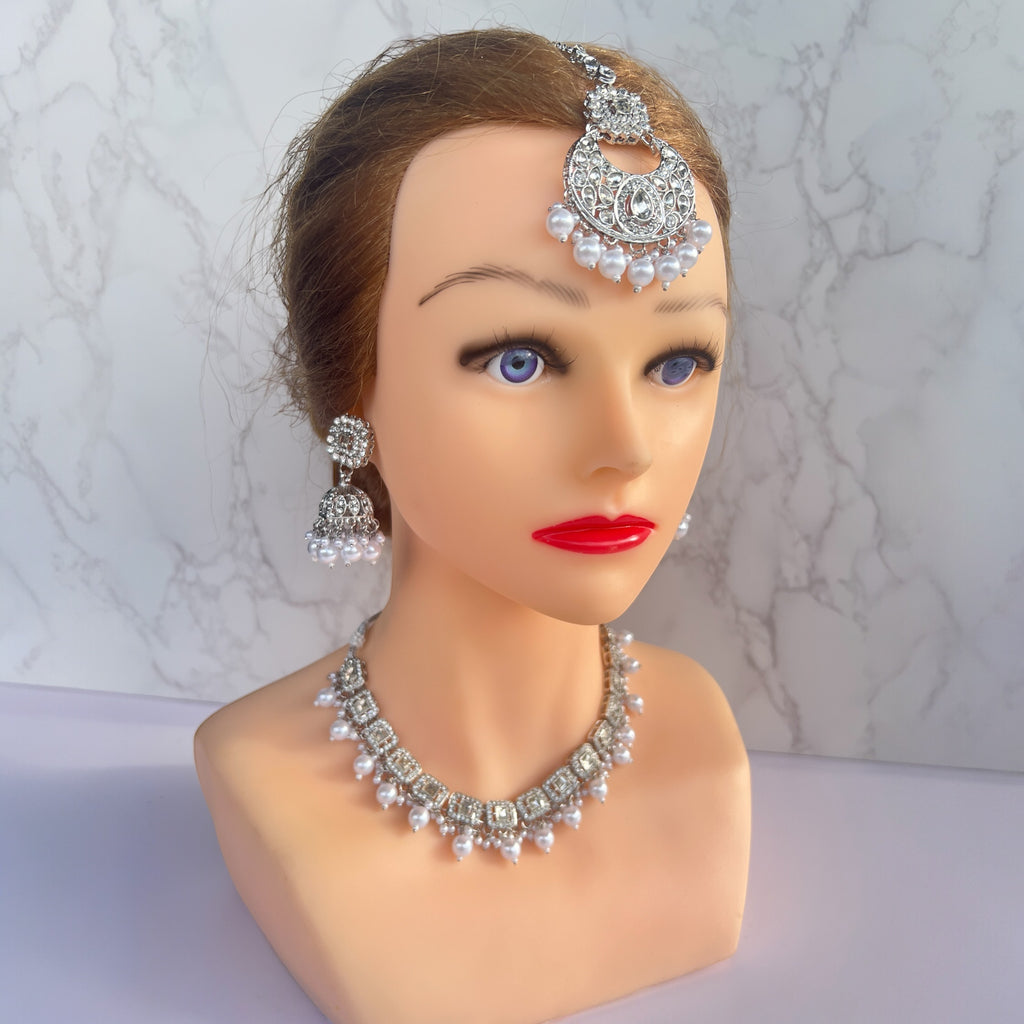 Desi Kundan silver jewellery 