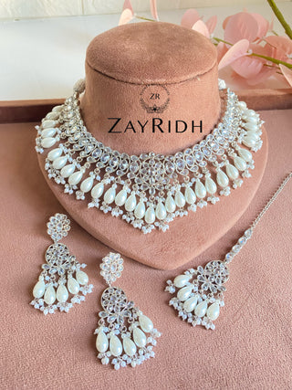 heavy Indian formal necklace set