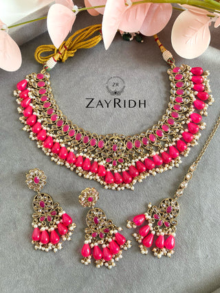 Indian gold plated artificial jewellery set