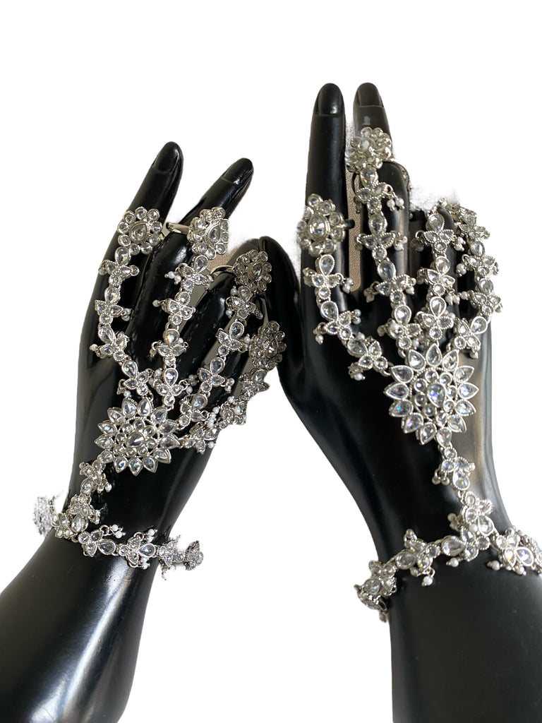 Asian silver hand harness 