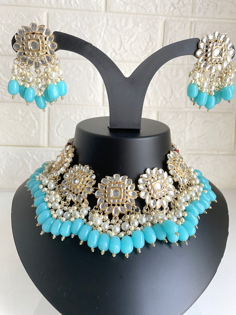 Kundan necklace set