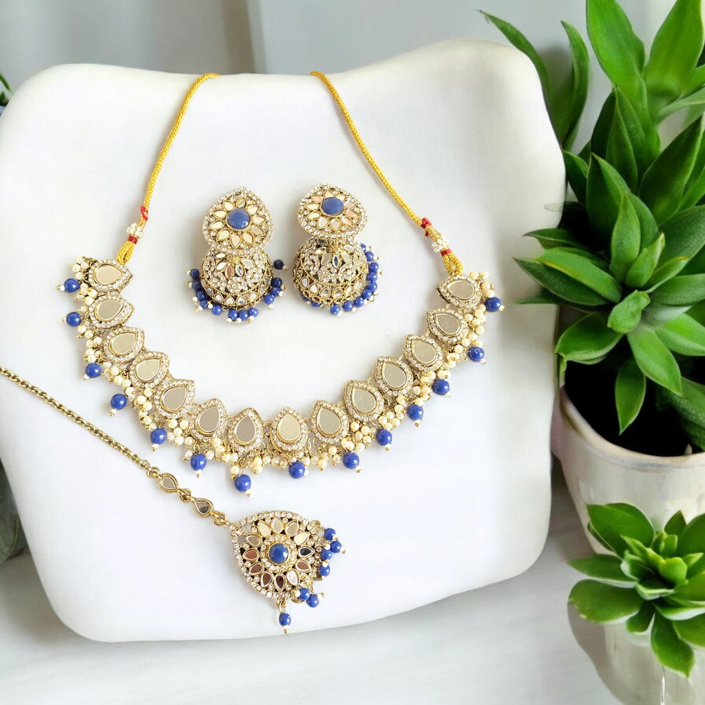 Jhumka necklace earrings set 