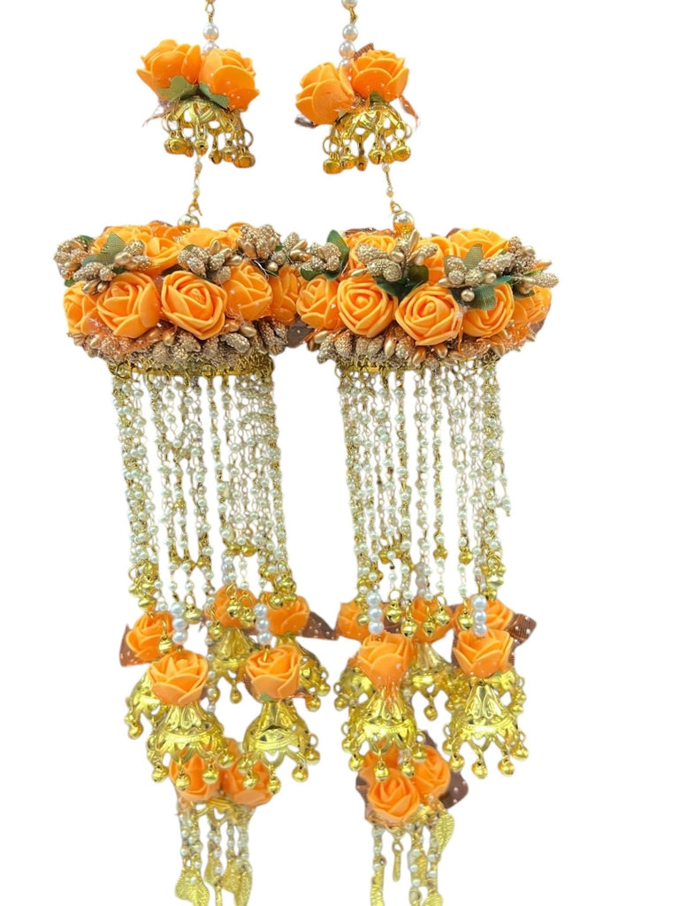 Orange flower bridal kalira 