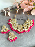 Afroj Hot Pink Necklace Set
