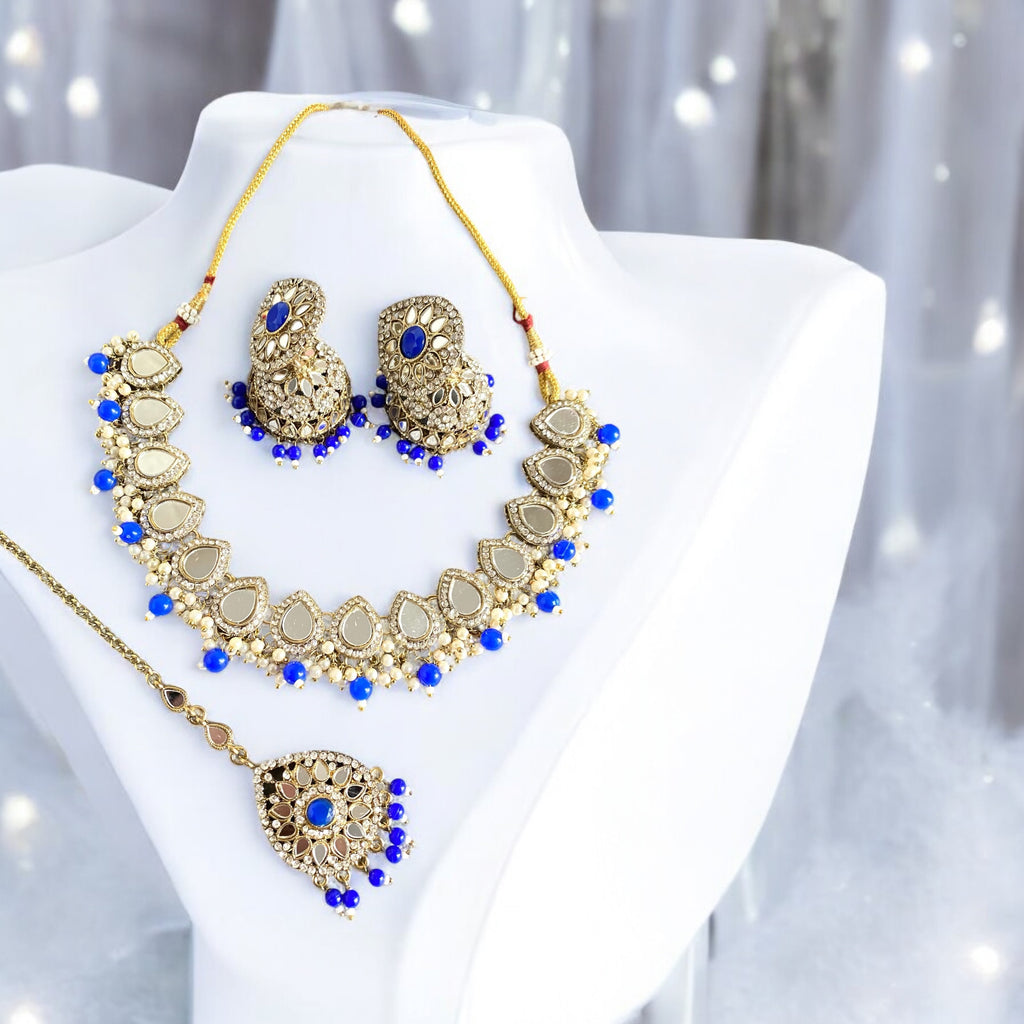 Jhumka tikka earrings set 