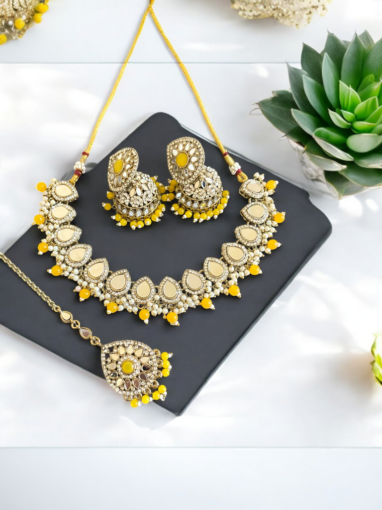 Kundan necklace set 