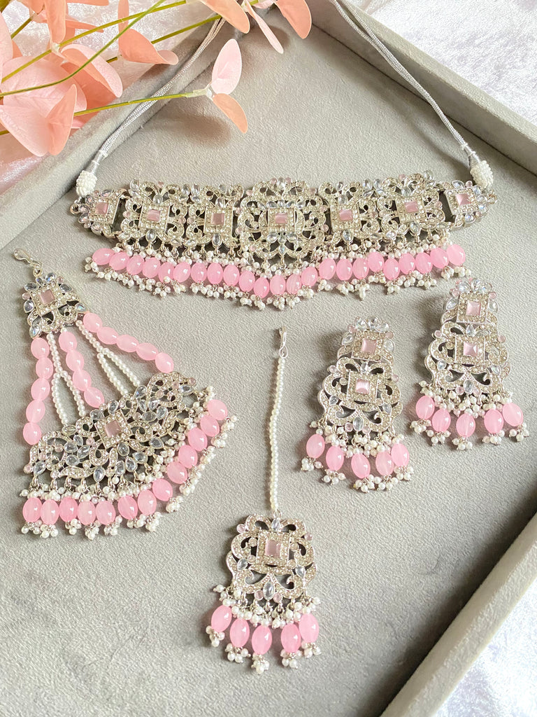 Silver asian 2025 bridal jewellery