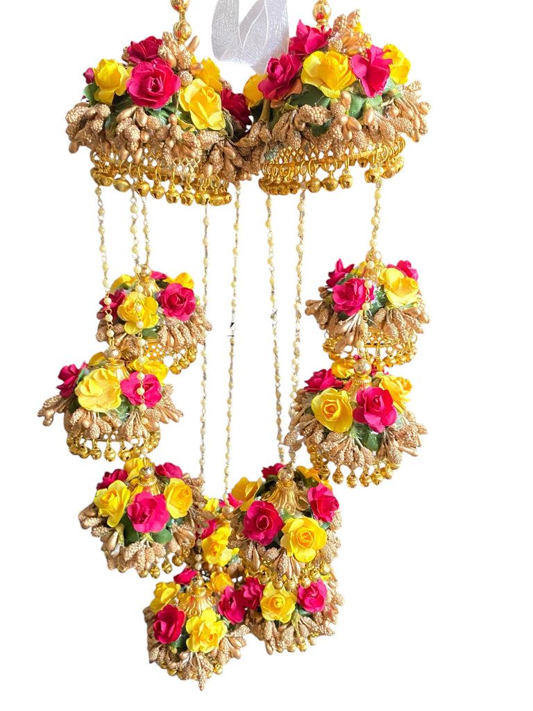 Asian bridal flower jewellery 