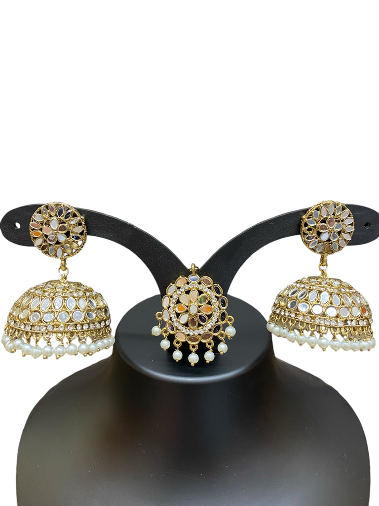 artificial gold earrings set