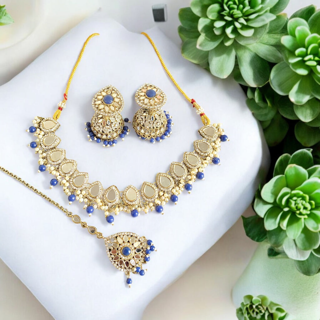 Asian jhumka necklace set 