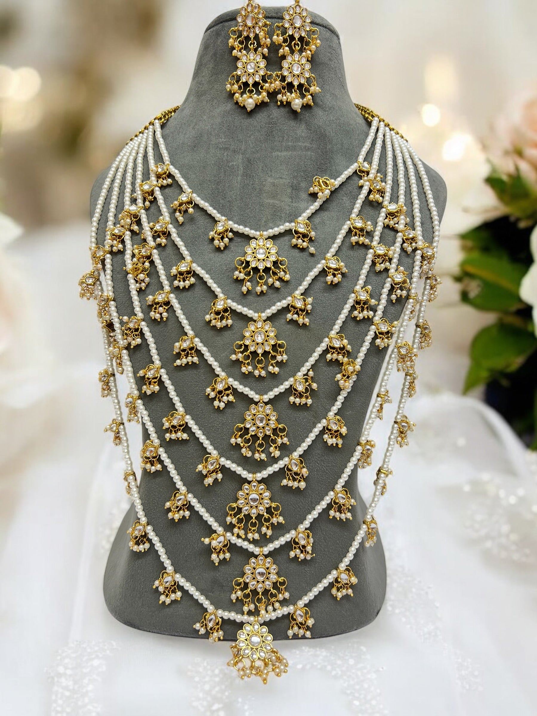 Meheroon Pearl Long Haar Necklace – Zayridh