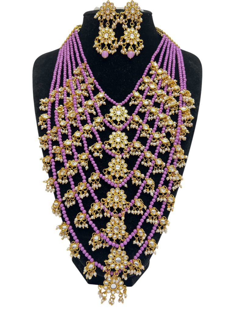 Purple necklace set