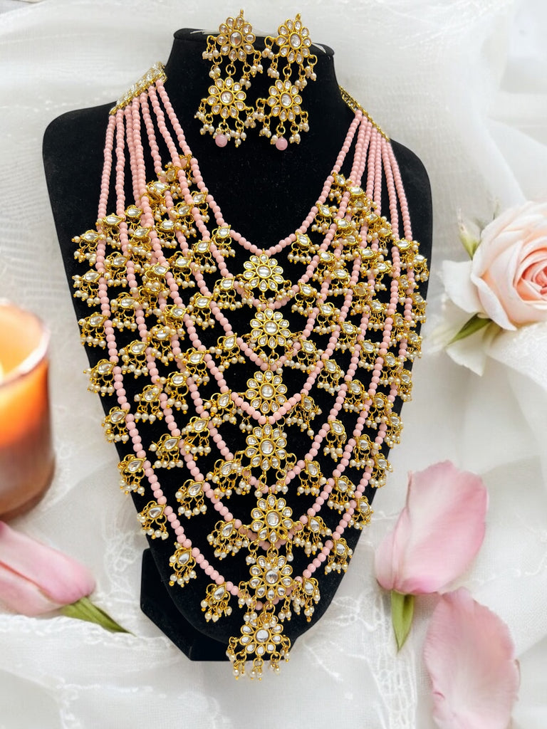 Pink Indian Jewellery Set