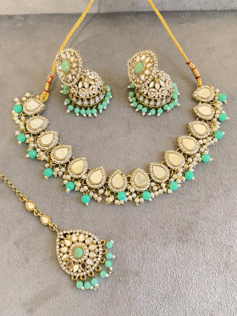 Mint Green Necklace set