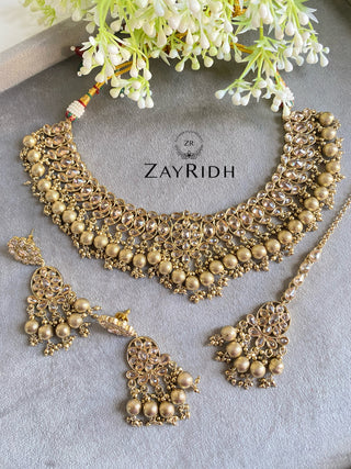 gold-plated golden necklace set