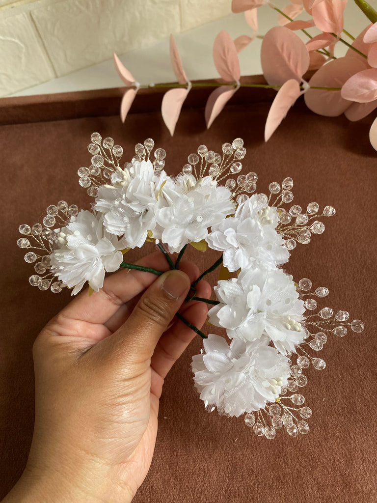 artificial flower hair pin