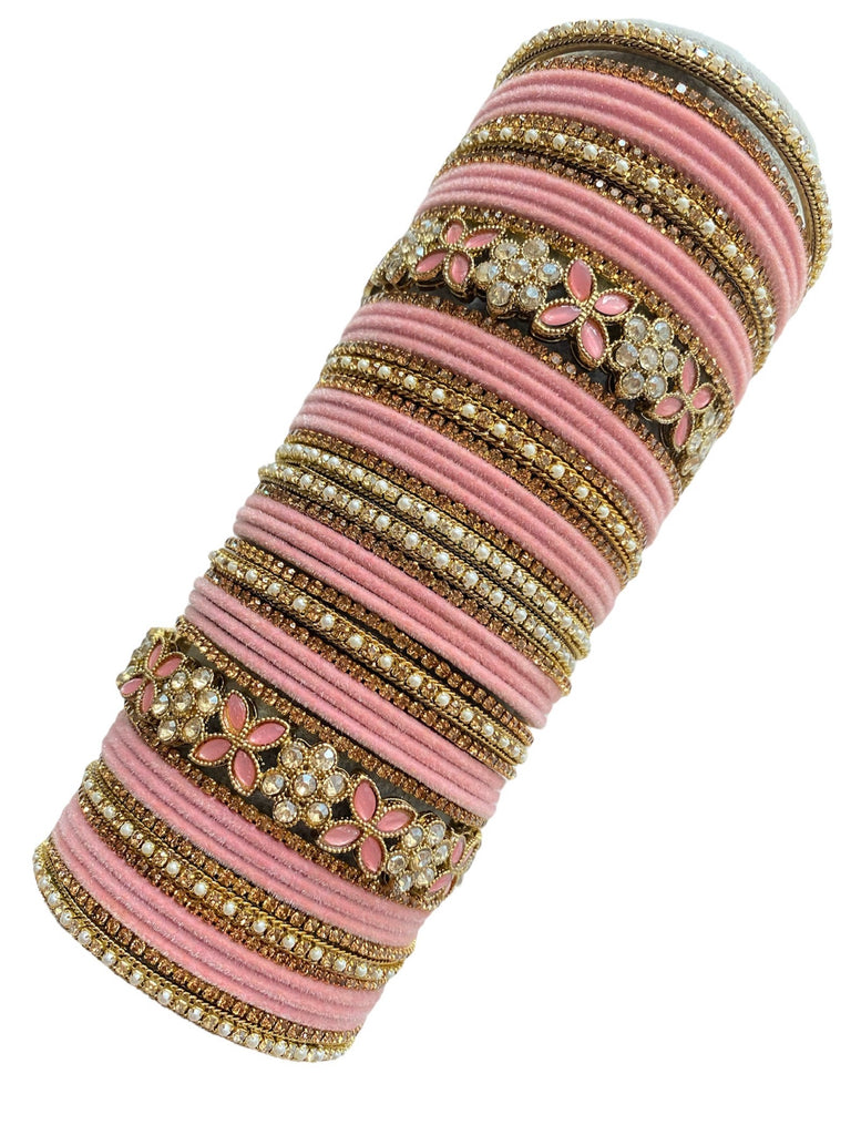 Pink Indian Bangles Set