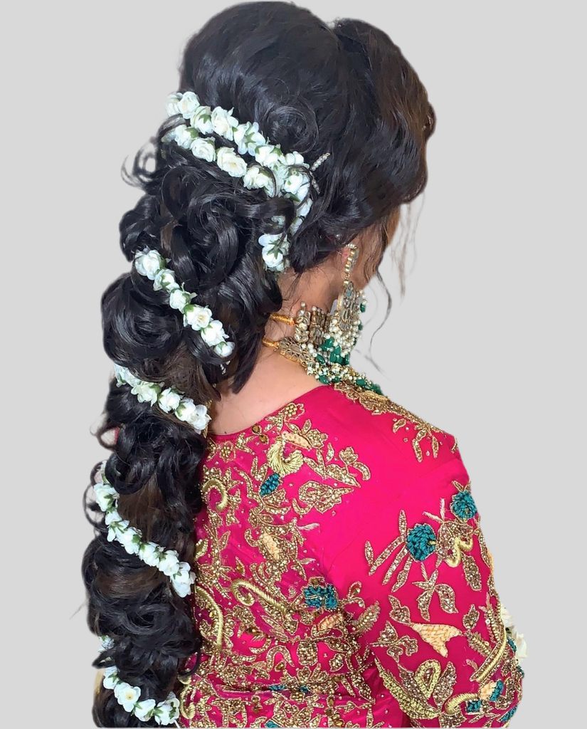 Long flower hair gajra 