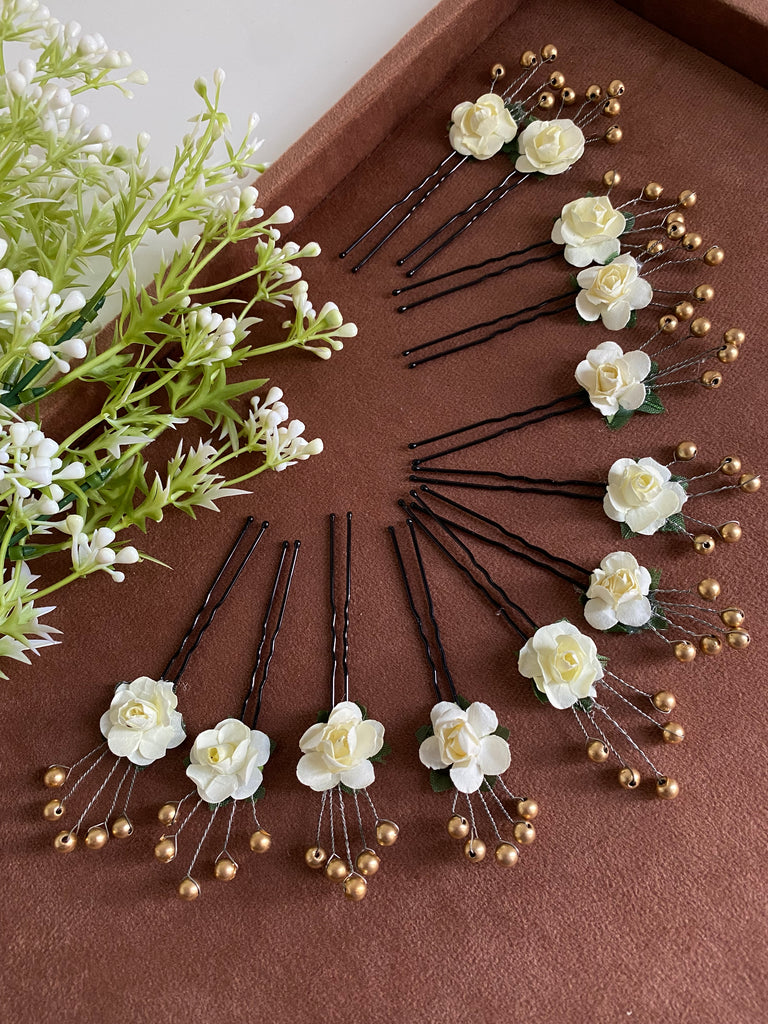 Floral hair pin 