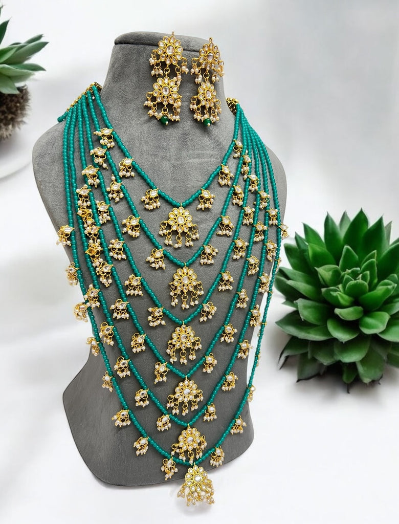 Green Indian Jewellery set 