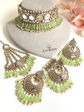 mirror necklace set