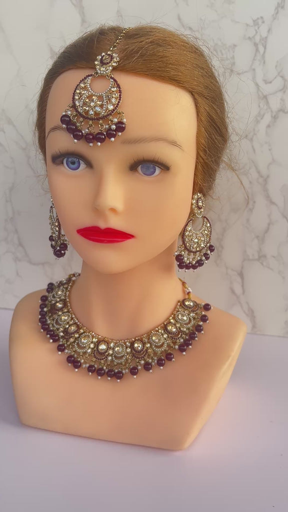Asian wedding necklace set 