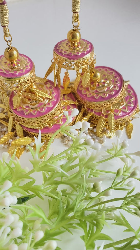 Pink Asian bridal kalira 