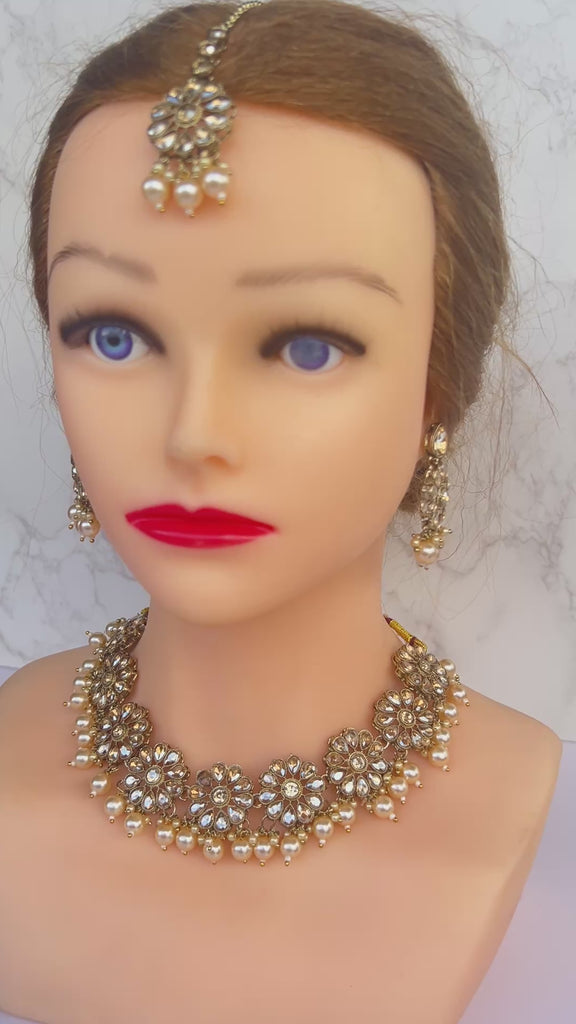 Desi gold jewellery set 