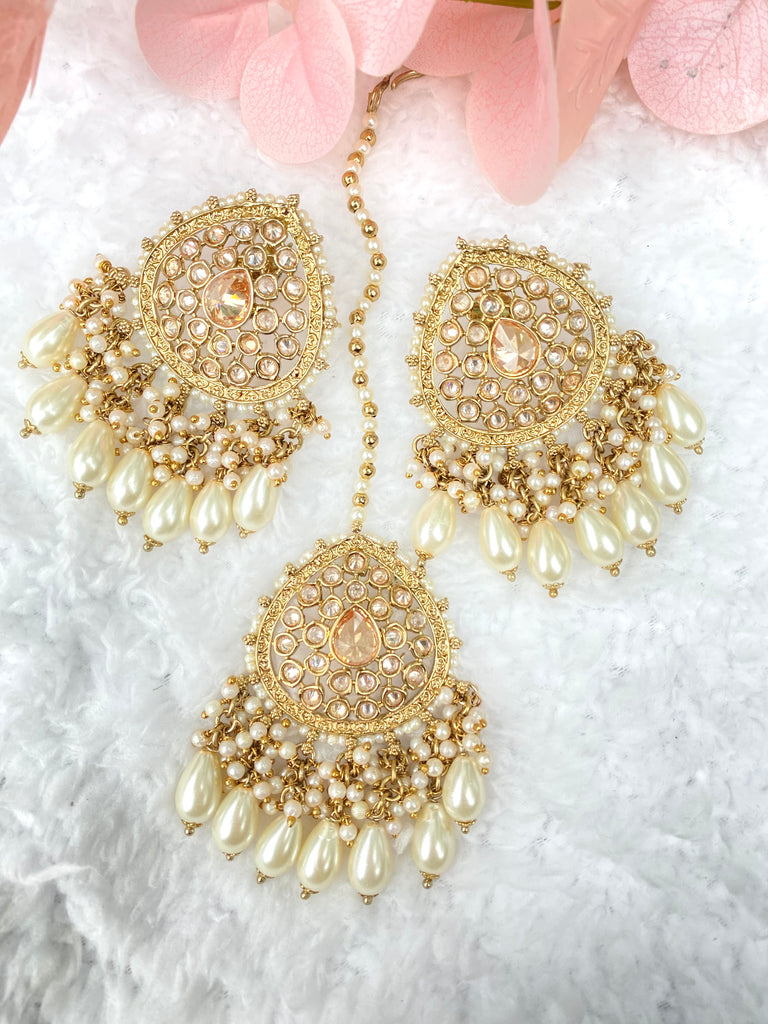 Simran Ivory Earring Set