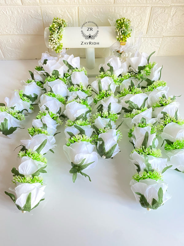 white floral bridal kaleere
