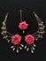 Payal Hot Pink Earrings & Tikka