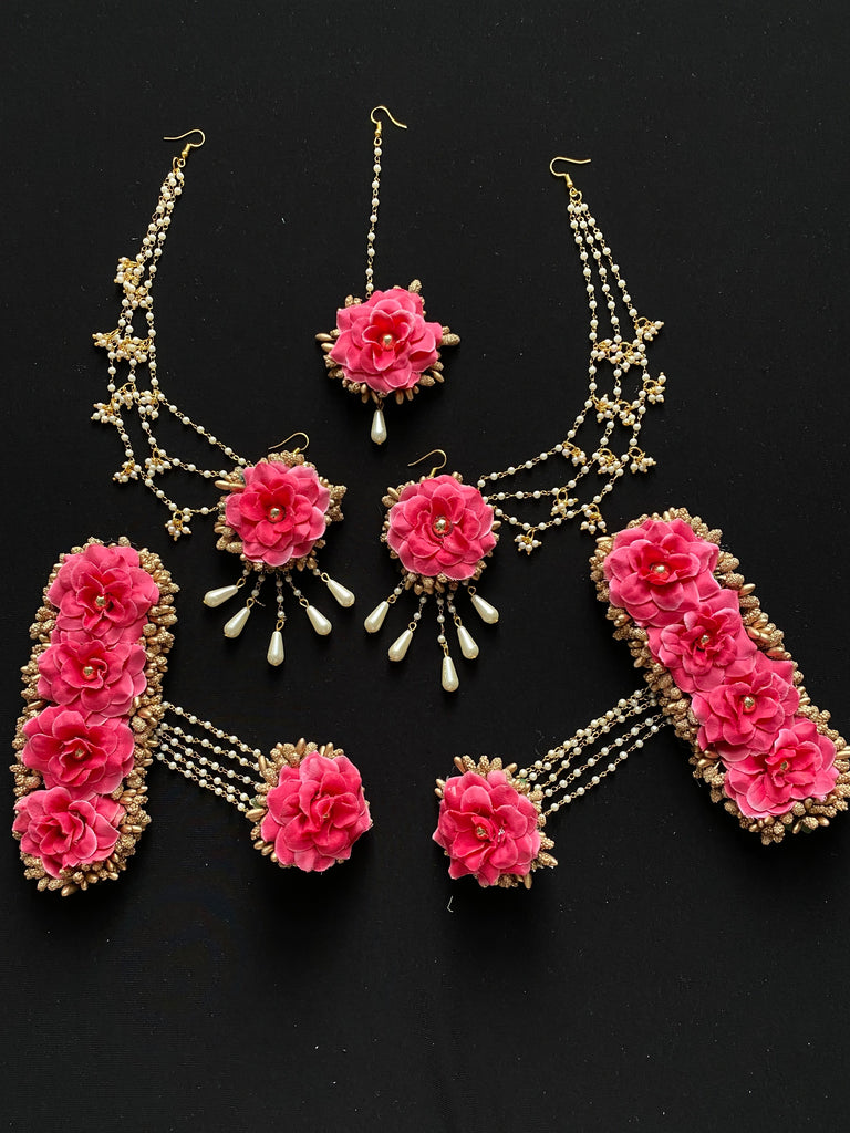 Payal Hot Pink Earring Set