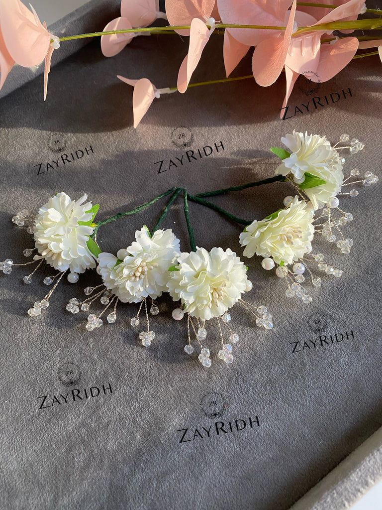 flower hair pins