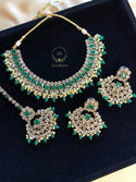 Zarin Green Necklace Set