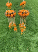 Laila Orange/Gold Flower Kaleere