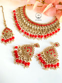 Jannat Red Necklace Set