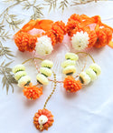 artificial flower tikka & bracelets