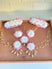 Pink  White Bracelets Set