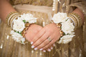 Ivory Rose Flower Bracelets