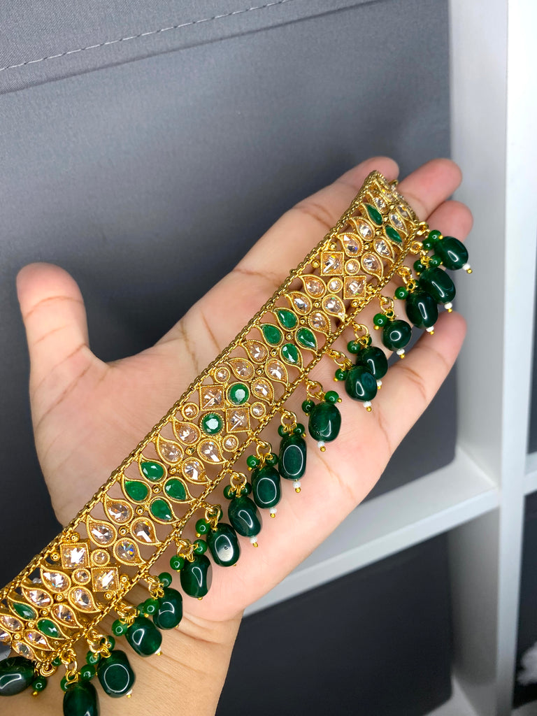 Green Asian Necklace Set Asian Online Bridal Jewellery Zayridh Zayridh