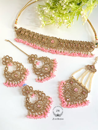 Zinat Pink Necklace Set