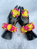 Mina Pink/Yellow Flower Bracelets