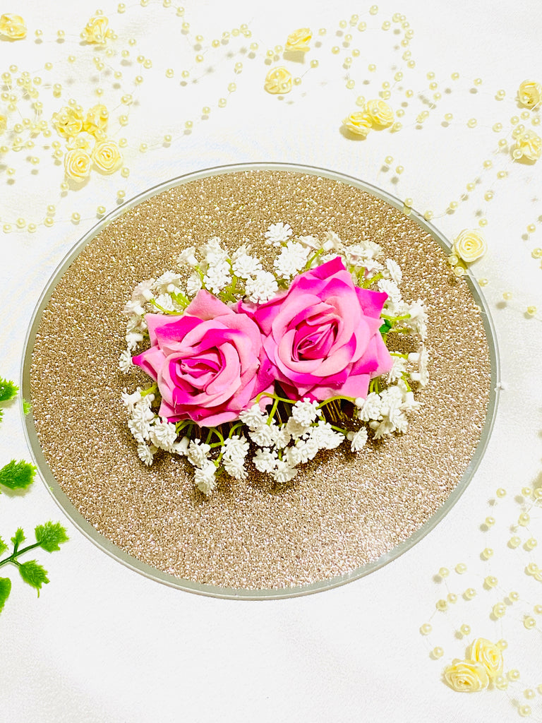 Asian bridal flower hair accessories