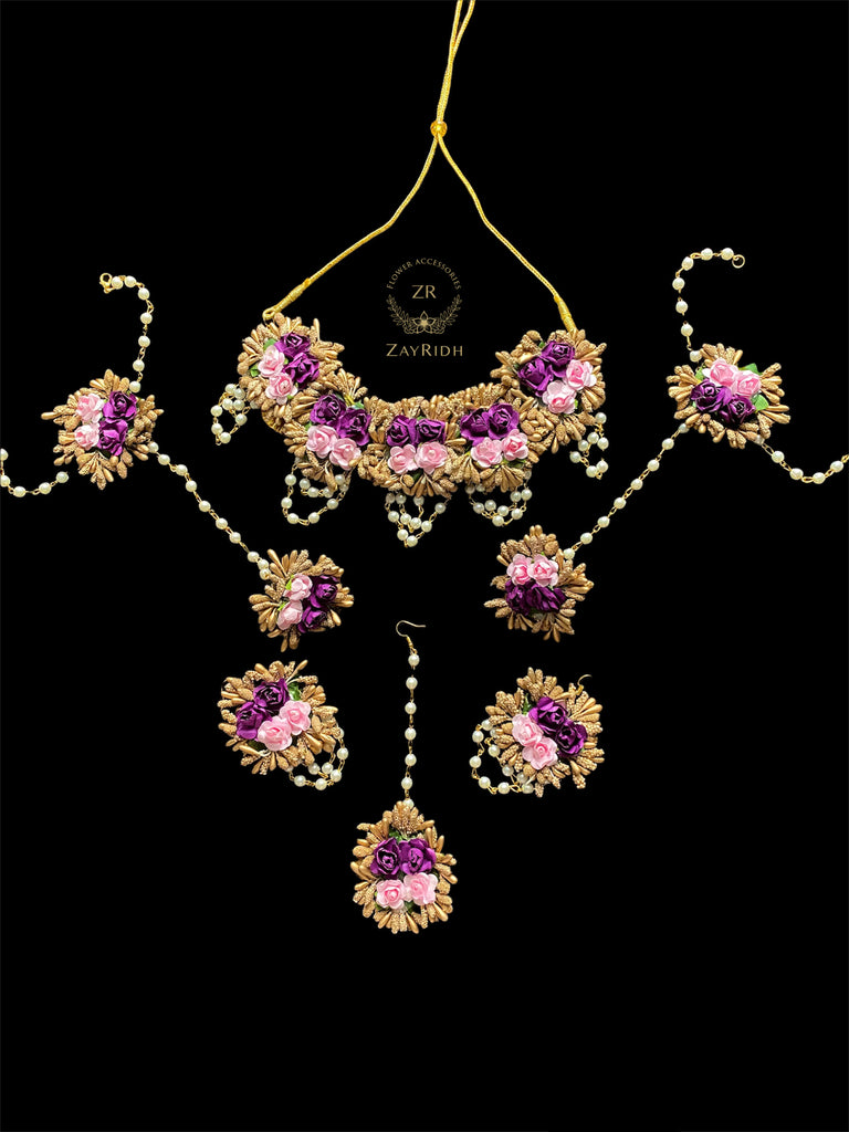 Shopia Purple Flower Set