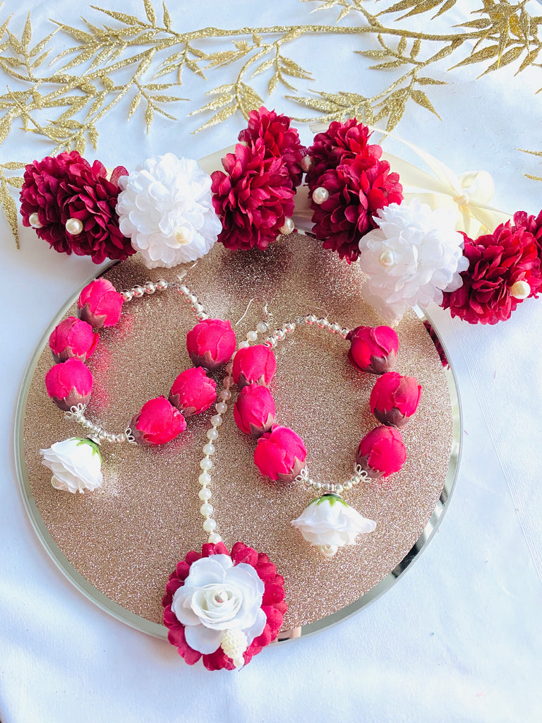 flower jewellery for mehndi