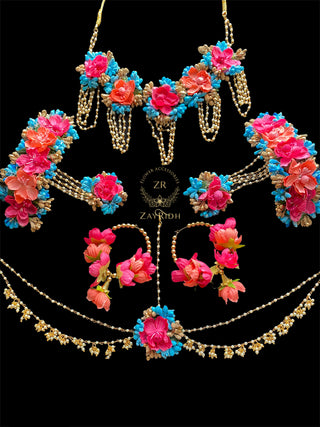  artificial flower jewellery set