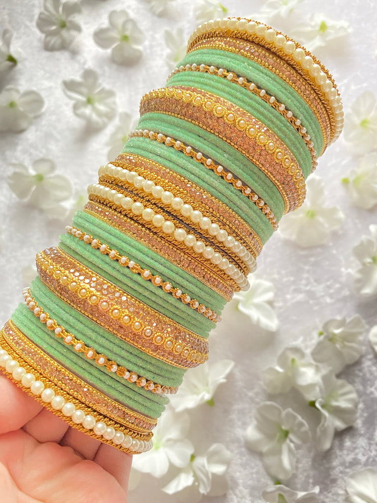 Mint Green Bangles set